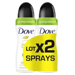 Carrefour DOVE ADVANCED CARE Déodorant atomiseur lot de 2 offre