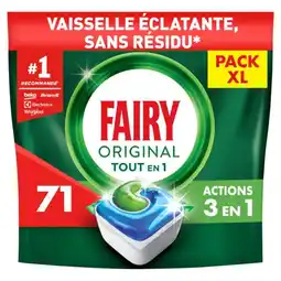 Carrefour FAIRY Capsules lave-vaisselle PACK XL offre