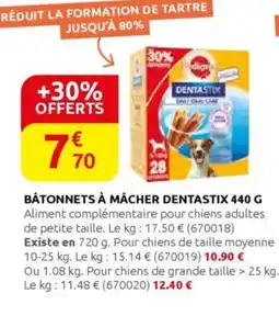 Rural Master Bâtonnets à mâcher dentastix offre