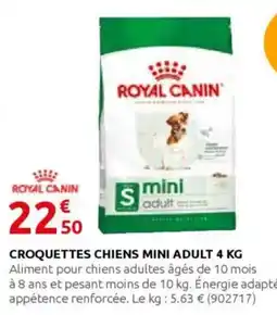 Rural Master ROYAL CANIN Croquettes chiens mini adult offre
