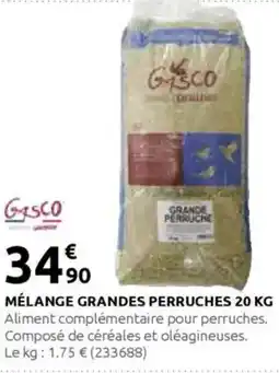 Rural Master GASCO Mélange grandes perruches offre