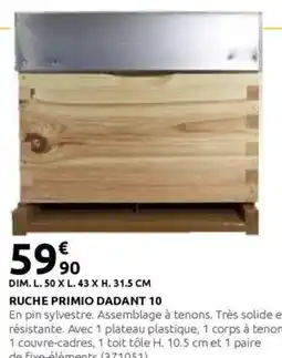 Rural Master Buche primio dadant 10 offre