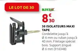 Rural Master 30 isolateurs maxi tape offre