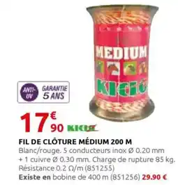 Rural Master Fil de clôture médium 200 m offre