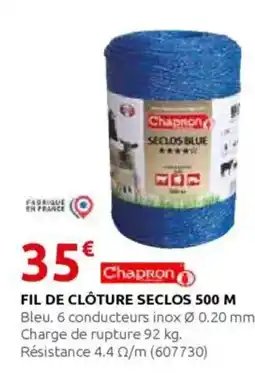 Rural Master CHAPRON Fil de clôture seclos 500 m offre