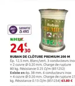 Rural Master Ruban de clôture premium 200 m offre