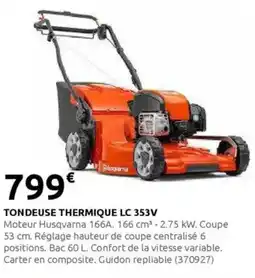 Rural Master Tondeuse thermique lc 353v offre
