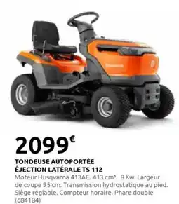 Rural Master Tondeuse autoportée éjection latérale ts 112 offre