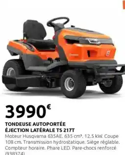 Rural Master Tondeuse autoportée éjection latérale ts 217t offre