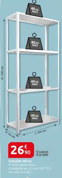 Rural Master Étagère métal offre