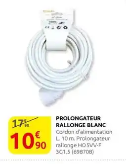 Rural Master Prolongateur rallonge blanc offre