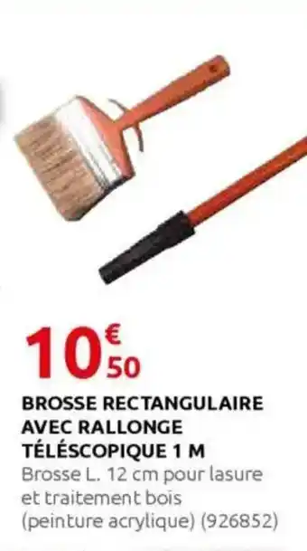 Rural Master Brosse rectangulaire avec rallonge téléscopique 1 m offre