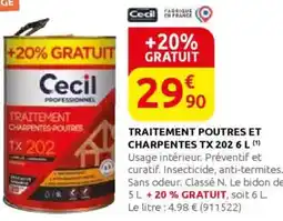 Rural Master CECIL Traitement poutres et charpentes tx 202 offre