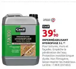 Rural Master CECIL Imperméabilisant hydrofuge offre