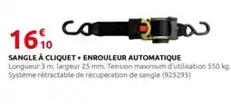 Rural Master Sangle à cliquet + enrouleur automatique offre