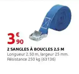 Rural Master 2 sangles à boucles 2.5 m offre
