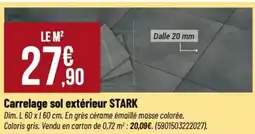 Tridôme STARK Carrelage sol extérieur offre