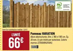 Tridôme Panneau variation offre