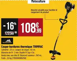 Tridôme MCCULLOCH Coupe-bordures thermique trimmac offre