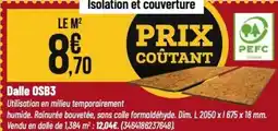 Tridôme Dalle osb3 offre