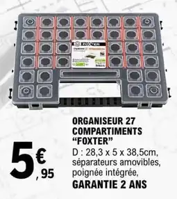 E.Leclerc ORGANISEUR 27 COMPARTIMENTS “FOXTER” offre