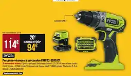 Tridôme RYOBI Perceuse-visseuse à percussion r18pd2-220sa31 offre
