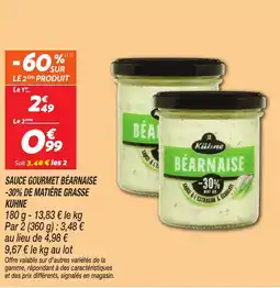 Netto KUHNE Sauce gourmet béarnaise -30% de matière grasse offre