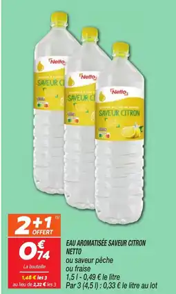Netto NETTO Eau aromatisée saveur citron offre