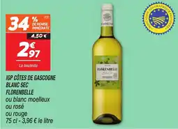 Netto FLORENBELLE Igp côtes de gascogne blanc sec offre
