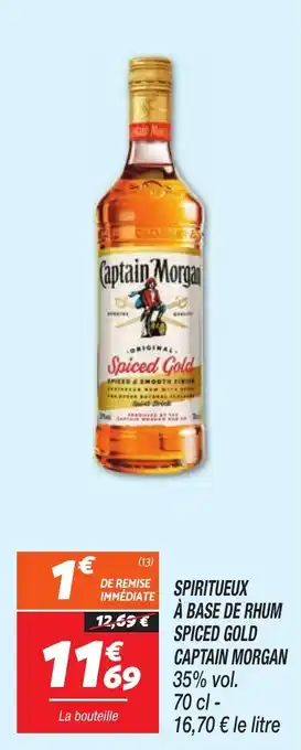 Netto CAPTAIN MORGAN Spiritueux à base de rhum spiced gold offre