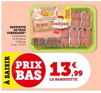 U Express TENDRIADE Paupiette de veau offre
