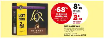 U Express L'OR Cafe moulu offre