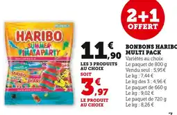 U Express HARIBO Bonbons multi pack offre