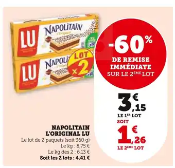 U Express LU Napolitain l'original offre