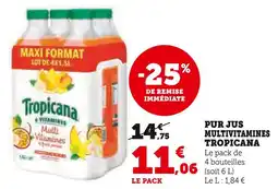 U Express TROPICANA Pur jus multivitamines offre