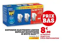 U Express RAID Diffuseur electrique liquide repulsif moustiques 45 nuits offre