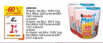 Netto Kinder Maxi offre