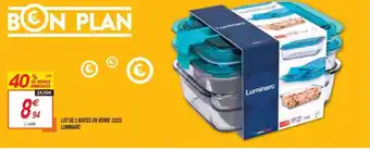 Netto Lot de 2 Boites En Verre 122CL offre