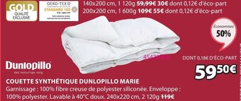 JYSK Couette Synthétique Dunlopillo Marie offre