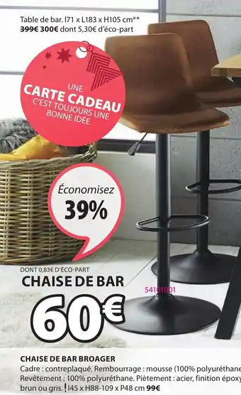 JYSK Chaise de Bar offre
