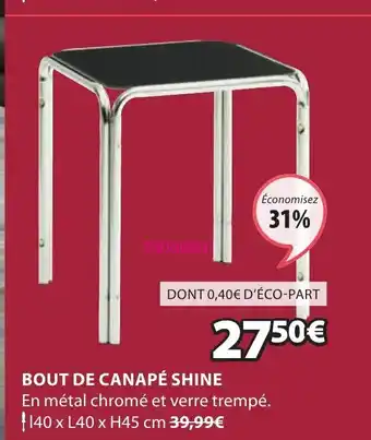 JYSK Bout de Canapé Shine offre