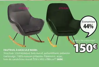 JYSK Fauteuil à Bascule Nebel offre