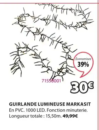 JYSK Guirlande Lumineuse Markasit offre