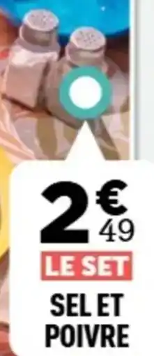 Centrakor Le set sel et poivre offre