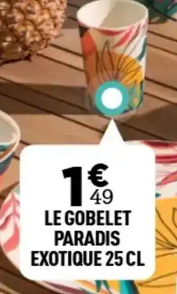 Centrakor Le gobelet paradis exotique offre