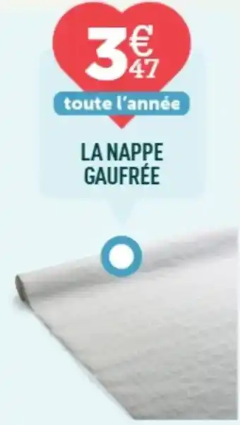 Centrakor La nappe gaufrée offre