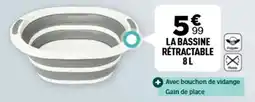 Centrakor La bassine rétractable offre