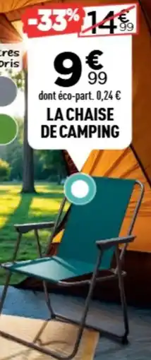 Centrakor La chaise de camping offre