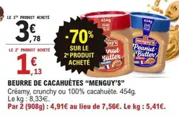 E.Leclerc Beurre de Cacahuètes 'Menguy's' offre
