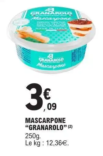 E.Leclerc Mascarpone Granarolo offre